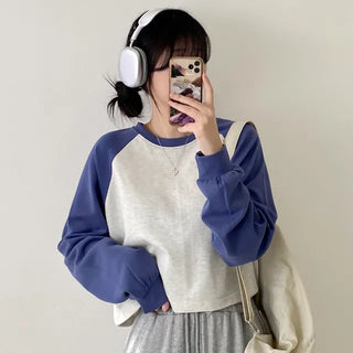 Autumn Long Sleeve Crop Drag Grand Pafleur Loose Fit T-Shirt