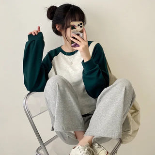 Autumn Long Sleeve Crop Drag Grand Pafleur Loose Fit T-Shirt