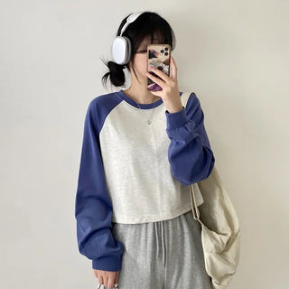 Autumn Long Sleeve Crop Drag Grand Pafleur Loose Fit T-Shirt