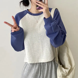 Autumn Long Sleeve Crop Drag Grand Pafleur Loose Fit T-Shirt