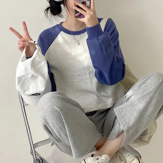 Autumn Long Sleeve Crop Drag Grand Pafleur Loose Fit T-Shirt