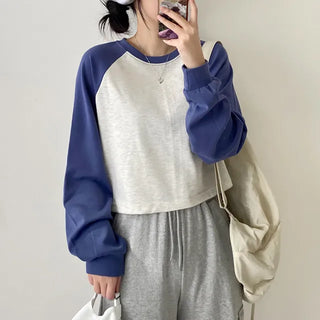 Autumn Long Sleeve Crop Drag Grand Pafleur Loose Fit T-Shirt