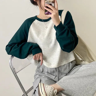 Autumn Long Sleeve Crop Drag Grand Pafleur Loose Fit T-Shirt