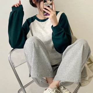 Autumn Long Sleeve Crop Drag Grand Pafleur Loose Fit T-Shirt