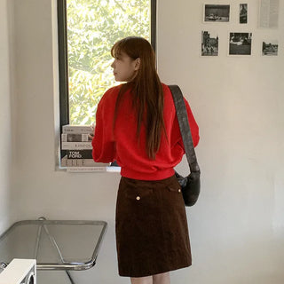 Cotton cropped sweatshirt