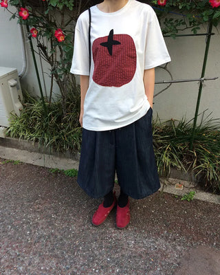 Over 3,000 units sold! Tomato print oversized short-sleeved T-shirt