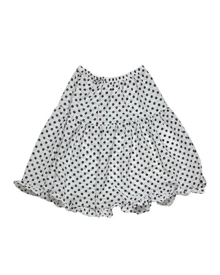Frilled polka dot skirt