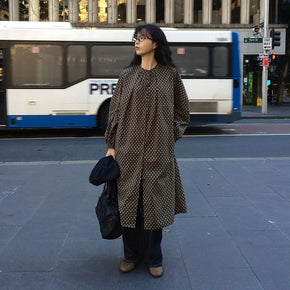 Polka dot long dress