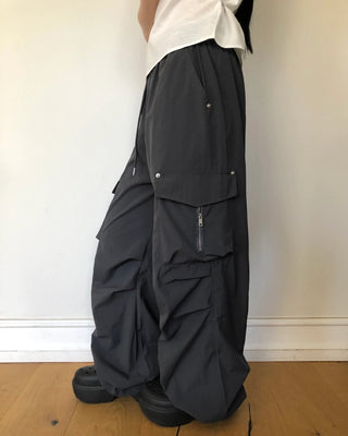 Nylon cargo pants