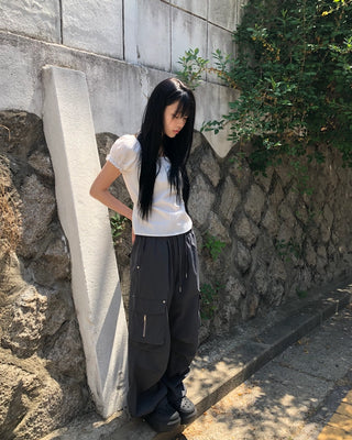 Nylon cargo pants