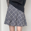 Checkered mini skirt
