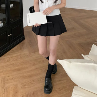 Pleated mini skirt