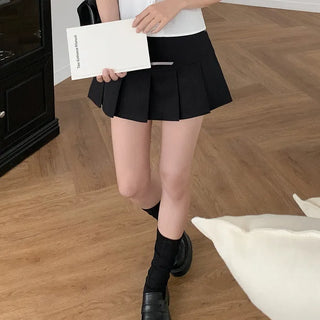 Pleated mini skirt