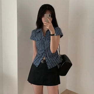 [Belt set/skirt pants] White ultra-mini low-rise A-line skirt