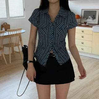[Belt set/skirt pants] White ultra-mini low-rise A-line skirt