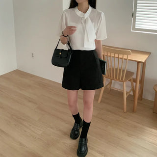 [Belt Set] Ceremony Look A-line Suit with 4/8 Length Shorts