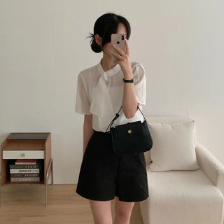 [Belt Set] Ceremony Look A-line Suit with 4/8 Length Shorts