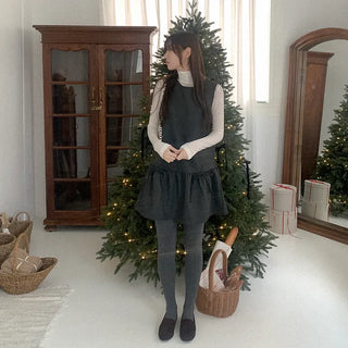 Wool Tencel Turtleneck T-shirt