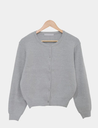 Basic Crew Neck Cardigan