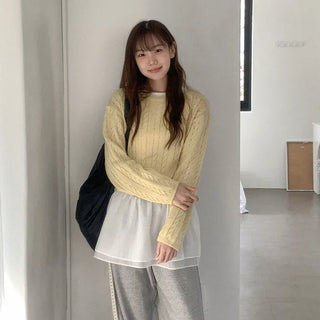Twisted Cropped Knit