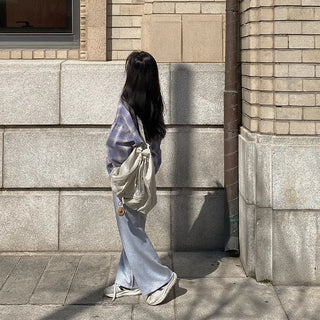 Long-sleeved oversized vintage shirt