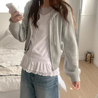 2-Way Knit Hoodie