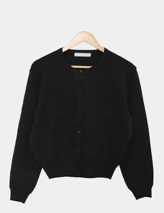 Basic Crew Neck Cardigan