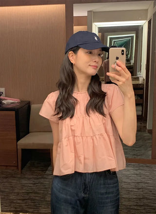 (Reels is receiving a flood of inquiries!) Coco Shirring Blouse in 2 colors!