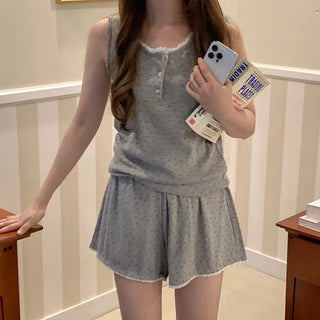 Flower lace sleeveless