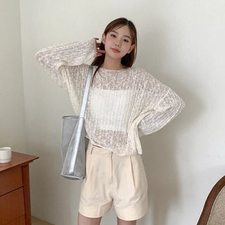 Twisted sheer knit