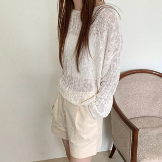 Twisted sheer knit