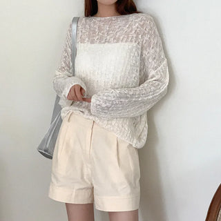 Twisted sheer knit