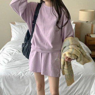 [Set] Cotton sweatpants + half-waist pants