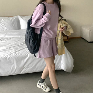 [Set] Cotton sweatpants + half-waist pants