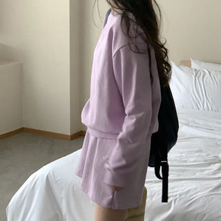 [Set] Cotton sweatpants + half-waist pants