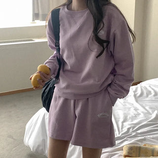 [Set] Cotton sweatpants + half-waist pants