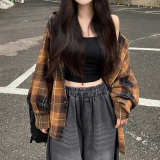 Autumn Oversized Shirt with Hood, Long Sleeves