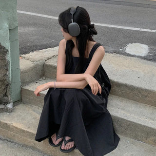 Summer Nylon Long Camisole Dress