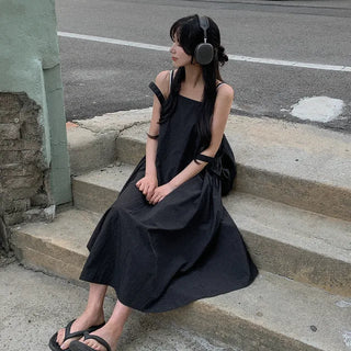 Bustier layered long dress