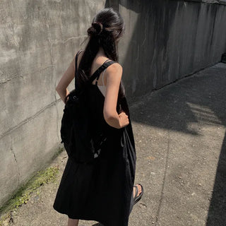 Summer Nylon Long Camisole Dress