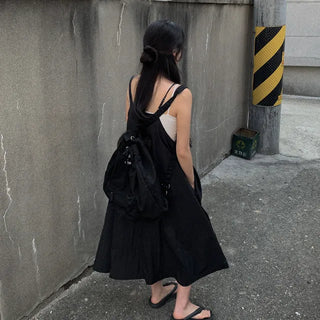 Bustier layered long dress