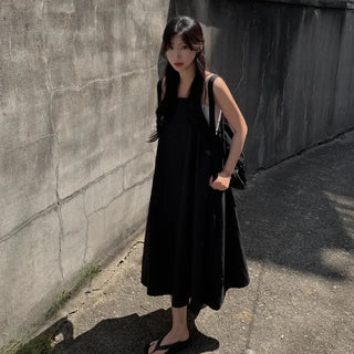 Summer Nylon Long Camisole Dress