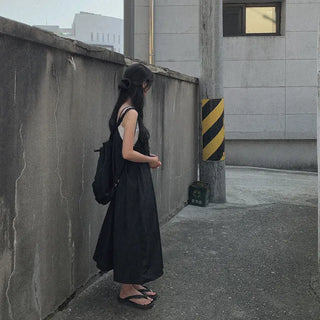 Summer Nylon Long Camisole Dress