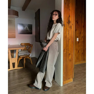 Pigmented cotton pants