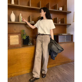 Pigmented cotton pants