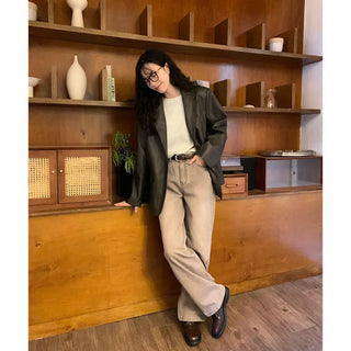Pigmented cotton pants