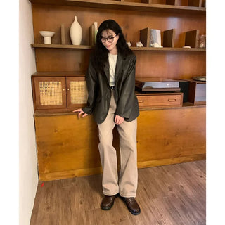 Pigmented cotton pants