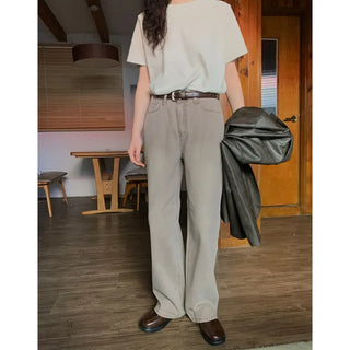 Pigmented cotton pants