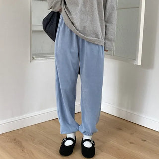 Velour jogger pants