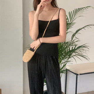 Ribbed sleeveless knit
